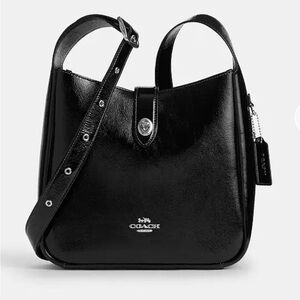 Coach Hadley Black Crinkle Convertible Crossbody
